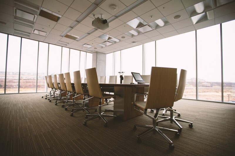 Sala de reuniones de un despacho profesional en Madrid